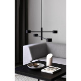 Stylowa lampa wisząca do salonu i sypialni. Lampa wisząca nowoczesna Clyde LED 90 czarna Nordlux