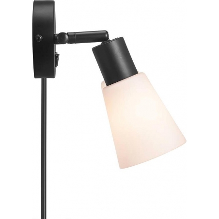 Cole black&opal glass double wall lamp Nordlux