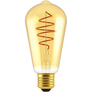 Żarówka ozdobna. Żarówka dekoracyjna Deco Spiral Edison E27 50W złota Nordlux