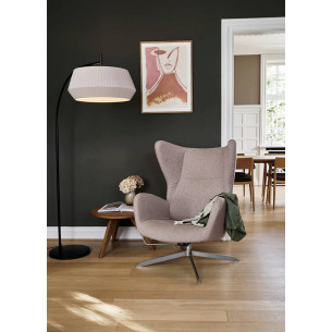 Dicte beige arched floor lamp Nordlux