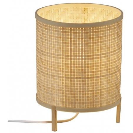 Lampa na komodę. Stylowa Lampa bambusowa stołowa boho Trinidad bambusowa Nordlux