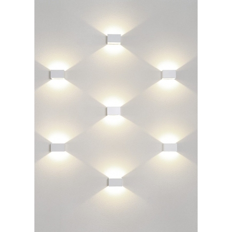 Lia LED white square wall lamp Nowodvorski