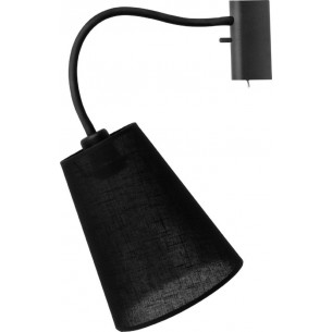 Flex black wall lamp with shade Nowodvorski