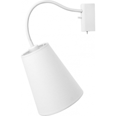Flex white wall lamp with shade Nowodvorski
