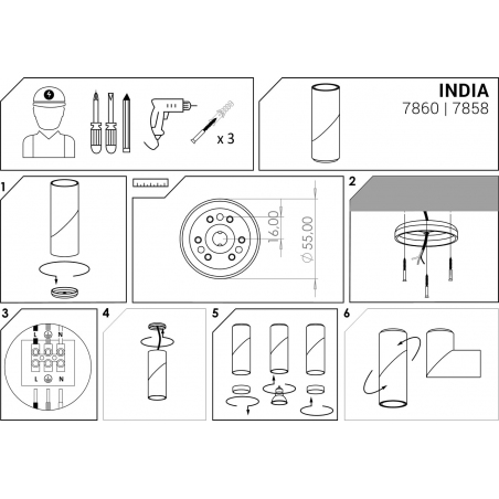 Plafon kierunkowy. Reflektor sufitowy India biały Nowodvorski do przedpokoju i kuchni