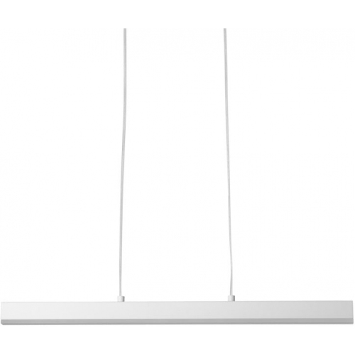 Whiteline I 60 Led white linear pendant lamp