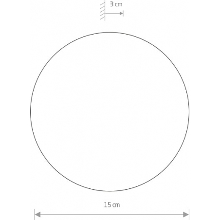 Kinkiet okrągły Ring LED 15cm biały Nowodvorski