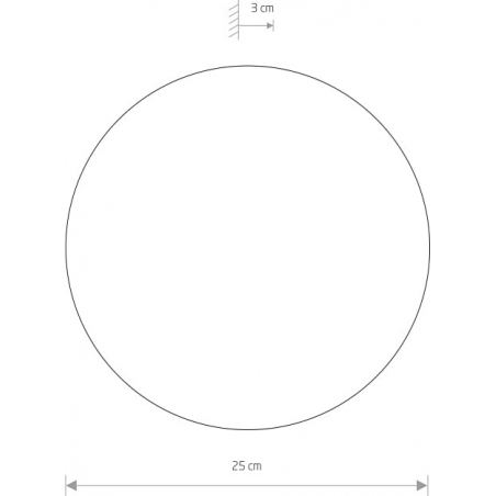 Kinkiet okrągły Ring LED 25cm biały Nowodvorski