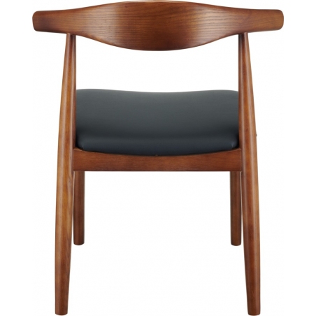 Classy walnut&black designer wooden chair Moos Home