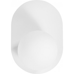 Designer Hanea white glass ball wall lamp Ummo