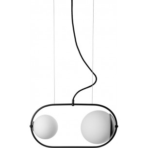 Designer Koban 50 white&amp;black glass balls pendant lamp Ummo