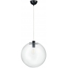 Tonda 40cm clear&amp;black designer glass globe pendant lamp Step Into Design