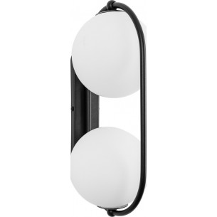 Designer Koban white&amp;black glass balls wall lamp Ummo