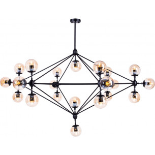 Astrifero 21 amber glass semi flush ceiling light Step Into Design