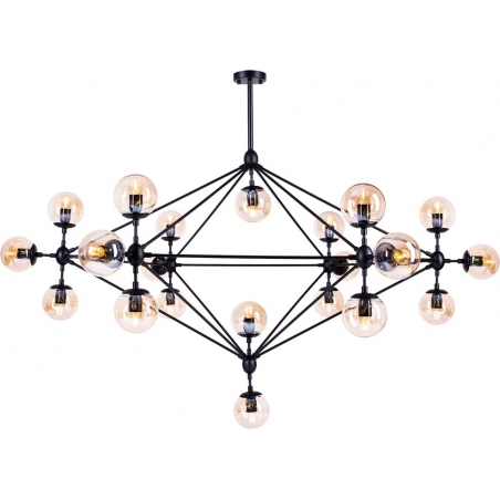 Astrifero 21 amber glass semi flush ceiling light Step Into Design