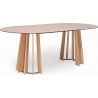 Tavle Oval 180x90 natural oak veneered oval dining table Nordifra