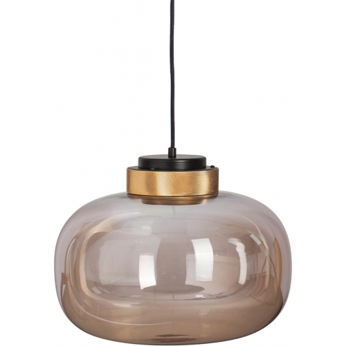Designerska Lampa wisząca szklana Boom 35 LED Bursztynowa Step Into Design do salonu i sypialni.