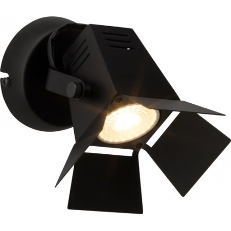 Movie Black LED black matt industrial wall lamp Brilliant