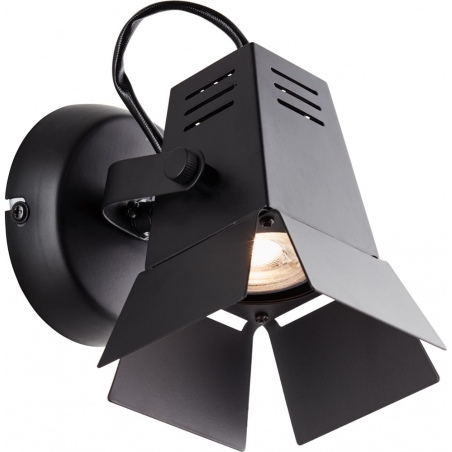 Movie Black LED black matt industrial wall lamp Brilliant