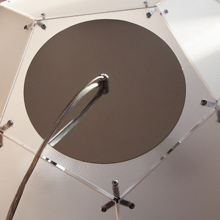 Dome 80 transparent geometric pendant lamp Step Into Design