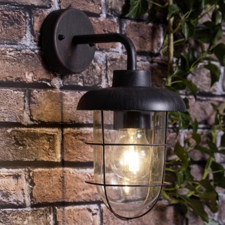 Carlisle rust outdoor wall lamp Brilliant