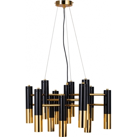 Golden Pipe XIII black designer pendant lamp Step Into Design