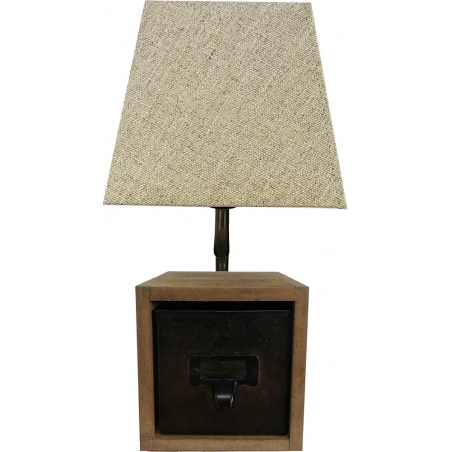 Casket beige industrial table lamp Brilliant