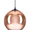 Designerska Lampa wisząca szklana kula Mirror Glow 40 Miedziana Step Into Design do salonu i sypialni.