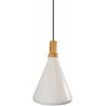 Stylowa Lampa wisząca skandynawska Nordic Woody 25 Biała Step Into Design do salonu i sypialni.