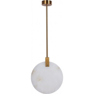 Stylowa Lampa mosiężna sufitowa MARBLE 24 LED Marmur Step Into Design do salonu i kuchni.