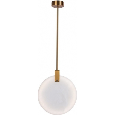 Stylowa Lampa mosiężna sufitowa MARBLE 24 LED Marmur Step Into Design do salonu i kuchni.