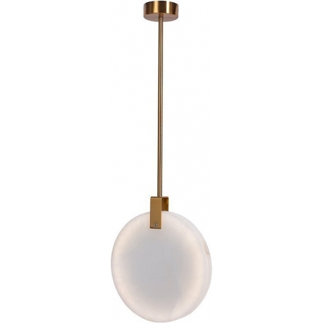 Stylowa Lampa mosiężna sufitowa MARBLE 24 LED Marmur Step Into Design do salonu i kuchni.