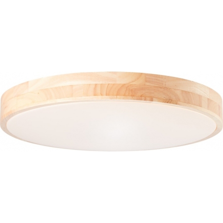 Slimline LED 49 wooden ceiling lamp with remote control Brilliant