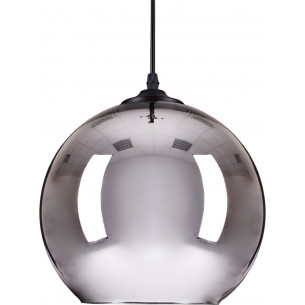 Mirror Glow 25 silver glass ball pendant lamp Step Into Design