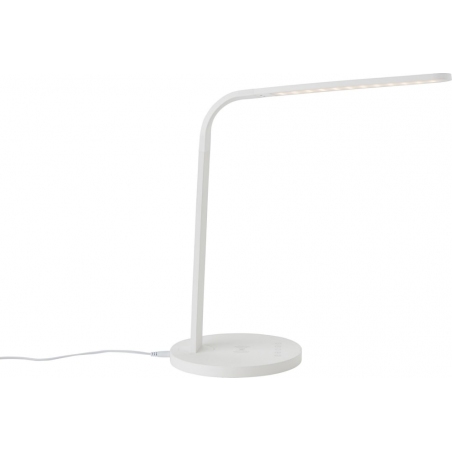 Idelle white minimalist desk lamp Brilliant