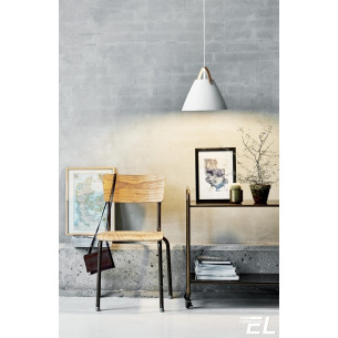 Strap 27 white scandinavian pendant lamp DFTP