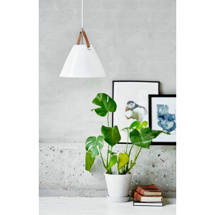 Strap Glass 27 white glass pendant lamp DFTP