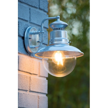 Figo 21 silver outdoor wall lamp Lucide