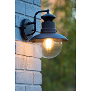 Figo 21 black outdoor wall lamp Lucide