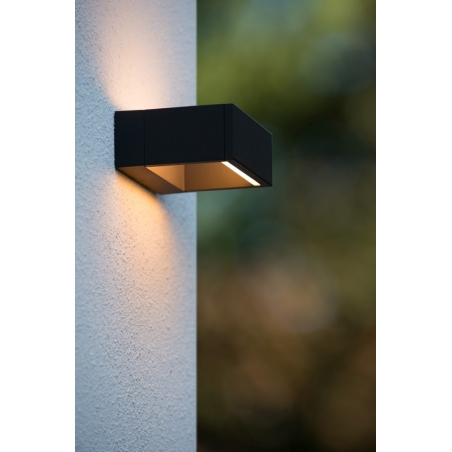 Goa LED black outdoor wall lamp Lucide