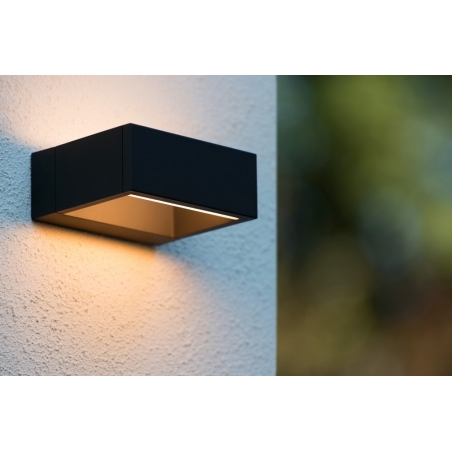 Goa LED black outdoor wall lamp Lucide
