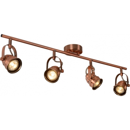 Cigal Four LED copper ceiling spotlight Lucide
