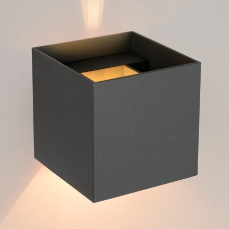 Xio Led grey square wall lamp Lucide