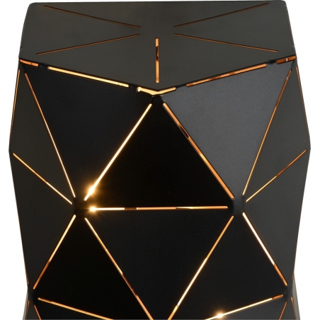 Otona black geometric wall lamp Lucide