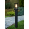 Lori 80 black garden post Lucide