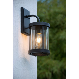 Makkum black garden wall light Lucide