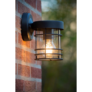 Keppel black garden wall light Lucide