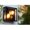 Dukan II black outdoor wall lamp Lucide