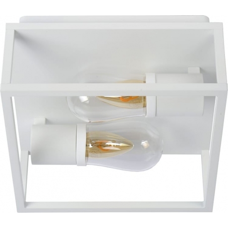 Carlyn white square outdoor ceiling light Lucide