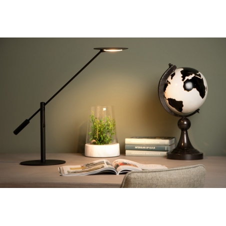 Anselmo Led black desk lamp with dimmer Lucide